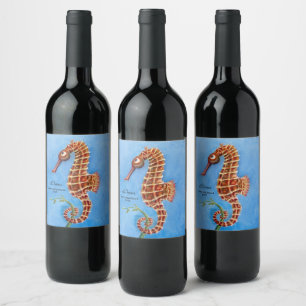 Seahorse Wine Label