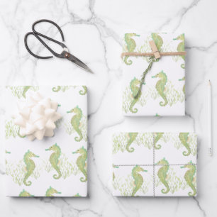 Seahorse Wrapping Paper Sheets