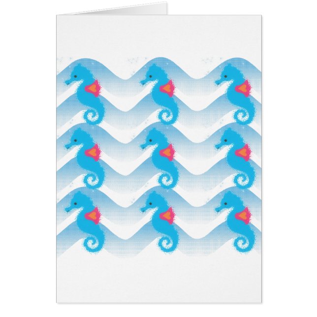 Seahorses And Blue Waves Pattern (Front)