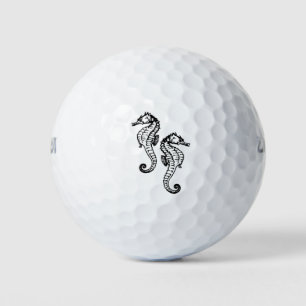 Seahorses Aqua Golf Balls