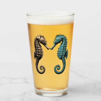Seahorses glass