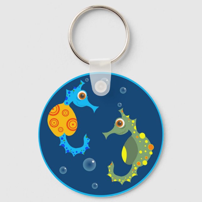 Seahorses Key Ring (Front)