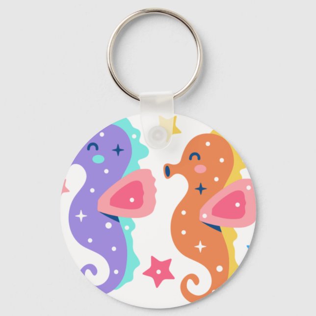 Seahorses Key Ring (Front)