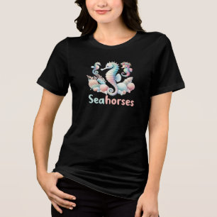 Seahorses, Ocean Creature Graphic Tri-Blend Shirt