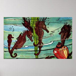 seahorses poster