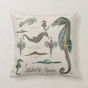 Seahorses, Sea dragons, and Sea pipes Cushion