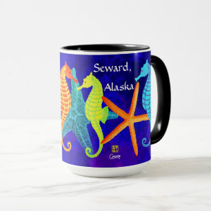 Seahorses, Seward - 15 oz. Combo Mug