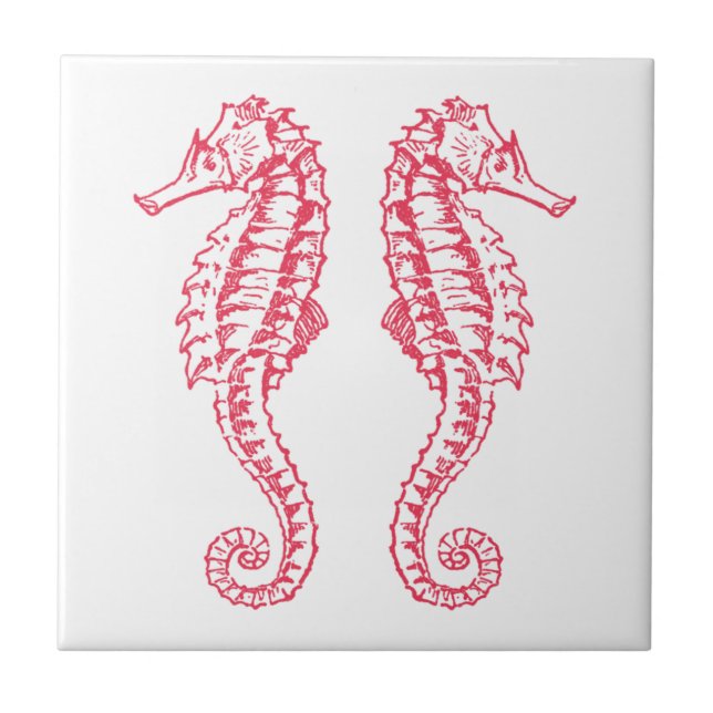 Seahorses Tile (Front)
