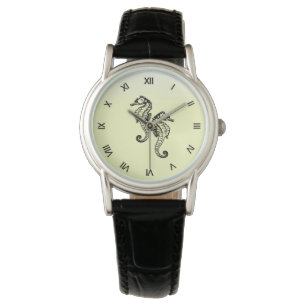 Seahorses Yellow Watch