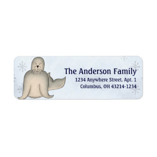 Seal Arctic Freeze Animals Address Labels