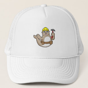 Seal as Carpenter with Hammer & Hat