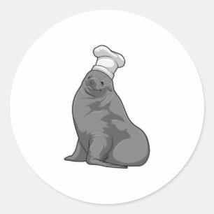 Seal as Cook with Chef hat
