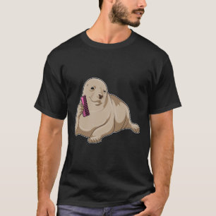Seal as Hairdresser with Comb T-Shirt