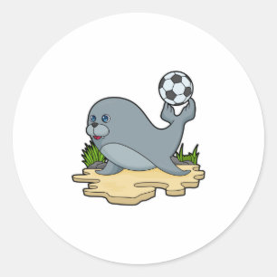 Seal as Soccer player with Soccer