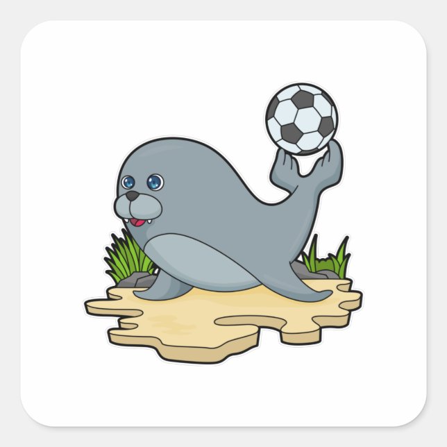 Seal as Soccer player with Soccer (Front)