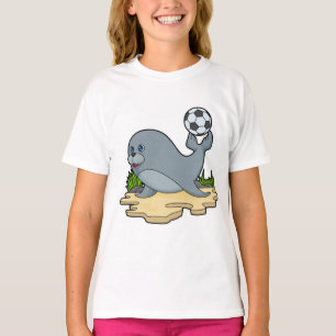 Seal as Soccer player with Soccer T-Shirt