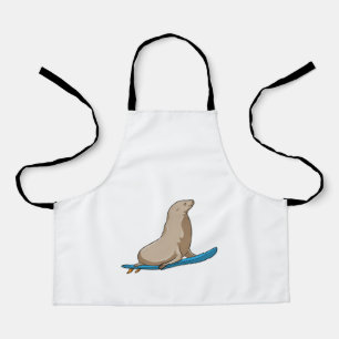 Seal as Surfer with Surfboard Apron