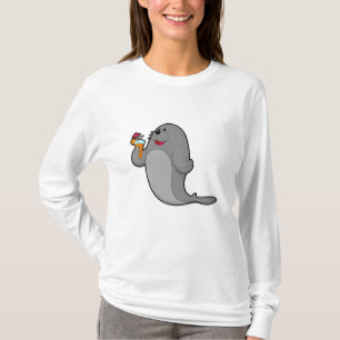 Seal at Drinking with Juice T-Shirt