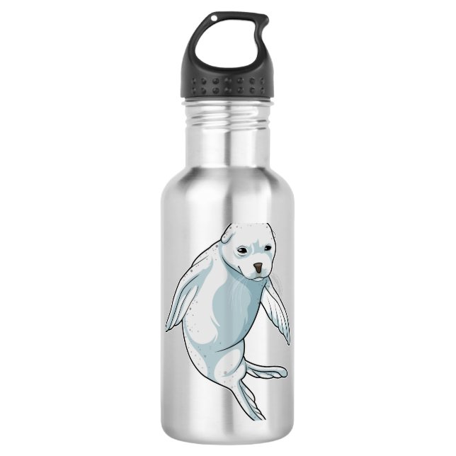 Seal at Swimming 710 Ml Water Bottle (Front)