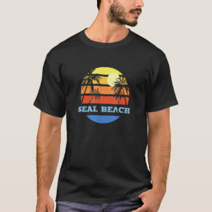 Seal Beach California Ca Beach Us Cities Beach Bum T-Shirt