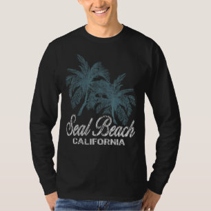 Seal Beach California Two Big Palms T-Shirt