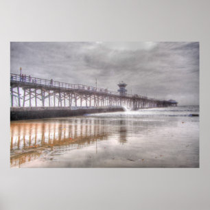 Seal Beach Pier Poster