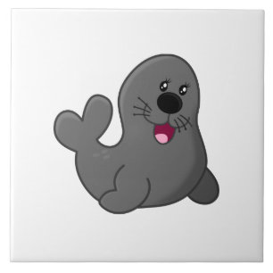 Seal cartoon ceramic tile