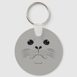 Seal face silhouette key ring