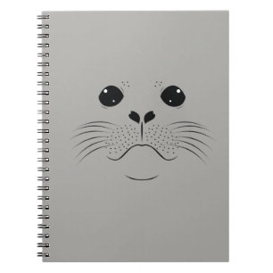 Seal face silhouette notebook