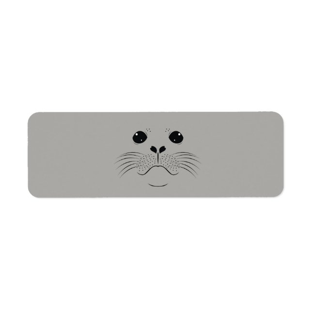 Seal face silhouette return address label (Front)