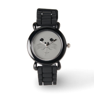 Seal face silhouette watch