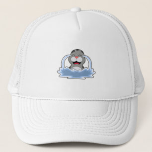 Seal in Water Trucker Hat
