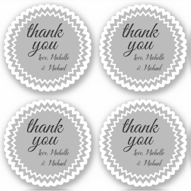 Seal Inspired Appreciative "thank you" Sticker (Front)