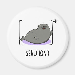 Seal Ion Funny Sea Lion Pun  Magnet