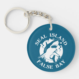 Seal Island False Bay - Scuba Diving With Sharks Key Ring