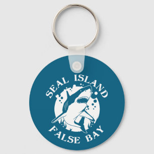 Seal Island False Bay - Scuba Diving With Sharks Key Ring