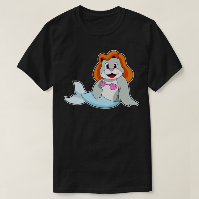 Seal Mermaid T-Shirt (Design Front)