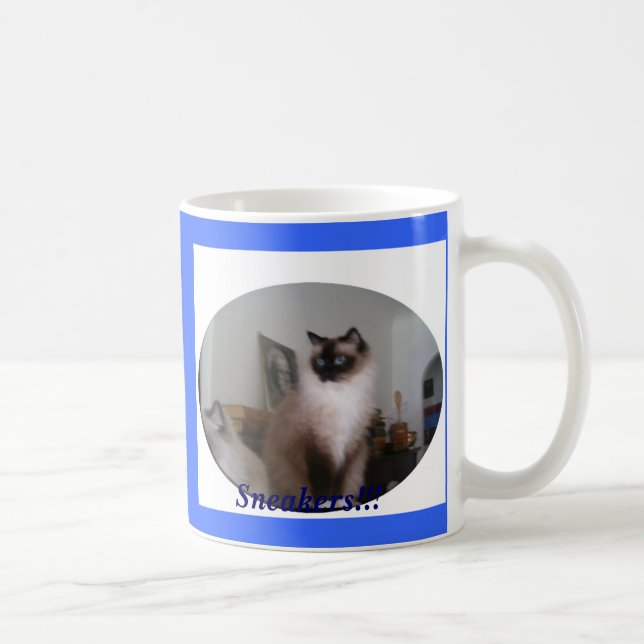 Seal Mitted Ragdoll Cat, Sneakers!!! Coffee Mug (Right)