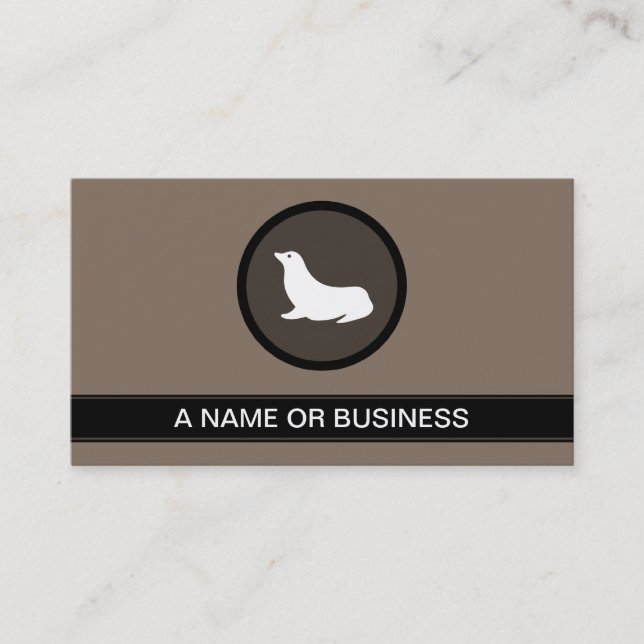seal mocha bubble business card (Front)