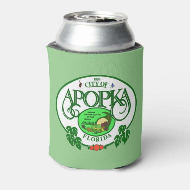 Seal of Apopka, Florida Can Cooler (Can Back)