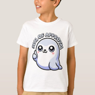 Seal of Approval! Cute Seal Pun Cartoon T-Shirt