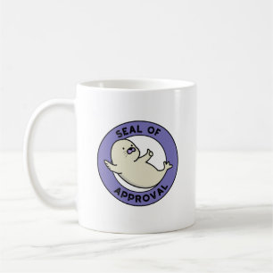 Seal Of Approval Funny Seal Pun  Coffee Mug