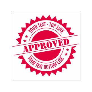 Seal of approval or other seal self-inking stamp