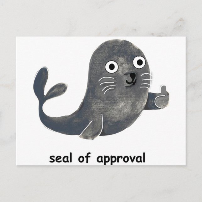 Seal of Approval Postcard (Front)