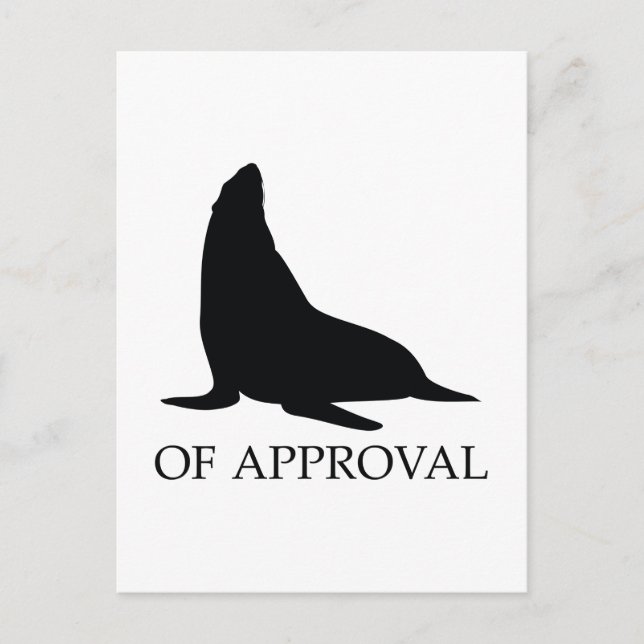 Seal Of Approval Postcard (Front)