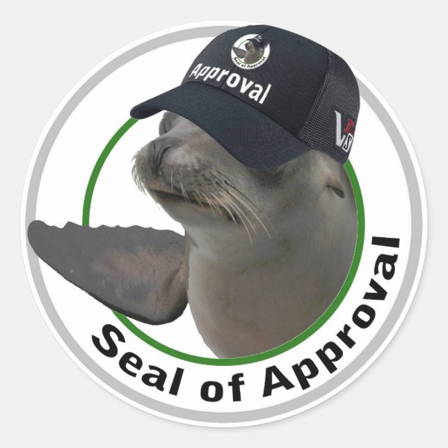 Seal of Approval Round Sticker (Front)