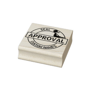 Seal of Approval Rubber Stamp