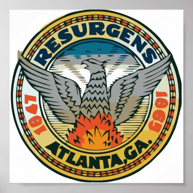 Seal of Atlanta, Georgia Poster (Front)