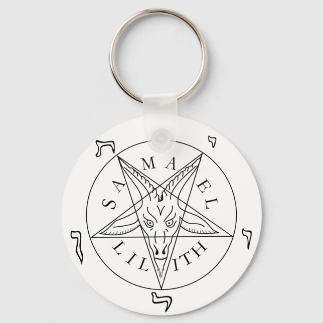 Seal of Baphomet Key Ring (Front)