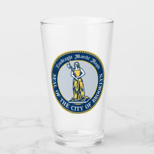 Seal of Brooklyn (Borough in New York City) Glass